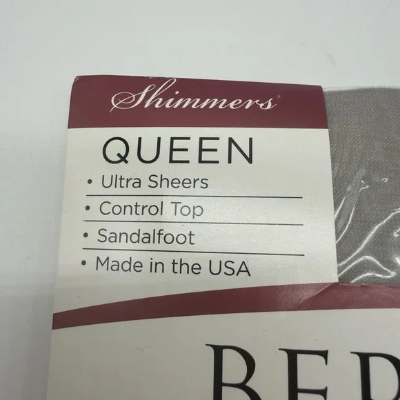 Berkshire Women's Plus 1X - 2X Queen Shimmers Ultra Sheer Control Top Pantyhose - Picture 5 of 7